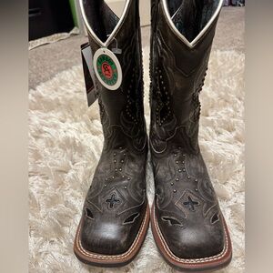 ✨Brand New Laredo Womens 9.5 Spellbound Block Heel Cowboy Boots ✨